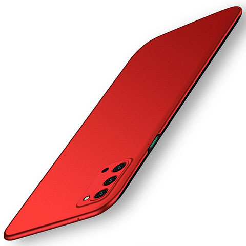 Coque Plastique Rigide Etui Housse Mat P01 pour Oppo Reno4 5G Rouge