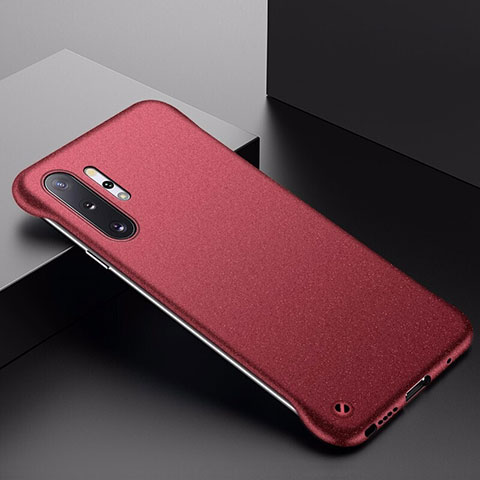 Coque Plastique Rigide Etui Housse Mat P01 pour Samsung Galaxy Note 10 Plus 5G Rouge