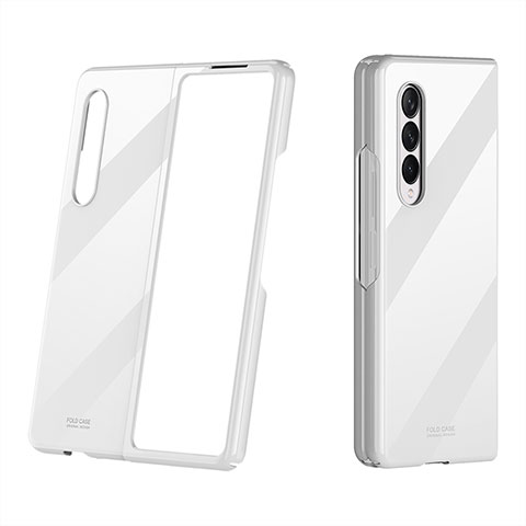 Coque Plastique Rigide Etui Housse Mat P01 pour Samsung Galaxy Z Fold3 5G Blanc