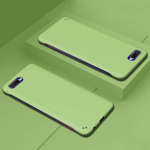 Coque Plastique Rigide Etui Housse Mat P02 pour Oppo K1 Vert