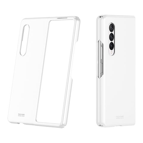 Coque Plastique Rigide Etui Housse Mat P03 pour Samsung Galaxy Z Fold3 5G Blanc