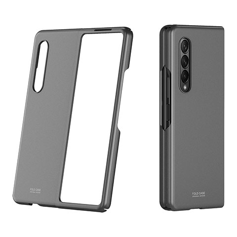 Coque Plastique Rigide Etui Housse Mat P03 pour Samsung Galaxy Z Fold3 5G Gris