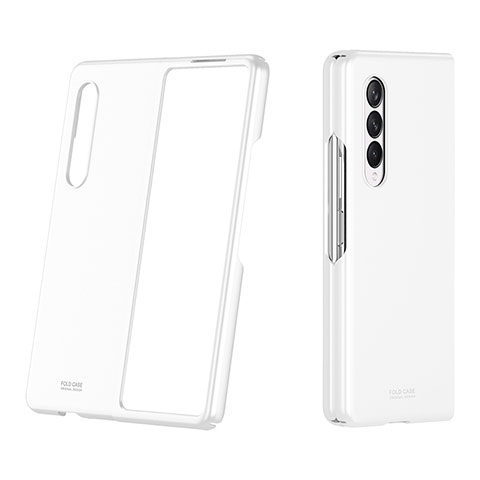 Coque Plastique Rigide Etui Housse Mat P03 pour Samsung Galaxy Z Fold4 5G Blanc