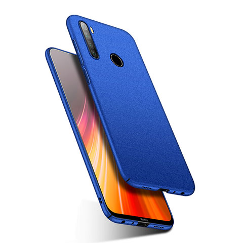 Coque Plastique Rigide Etui Housse Mat P03 pour Xiaomi Redmi Note 8 (2021) Bleu