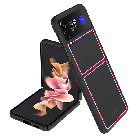 Coque Plastique Rigide Etui Housse Mat P05 pour Samsung Galaxy Z Flip3 5G Noir