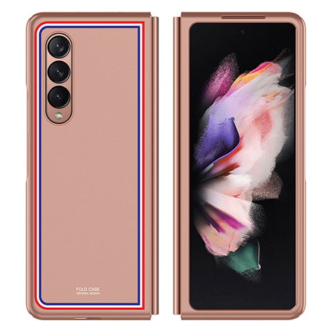 Coque Plastique Rigide Etui Housse Mat P06 pour Samsung Galaxy Z Fold4 5G Or Rose