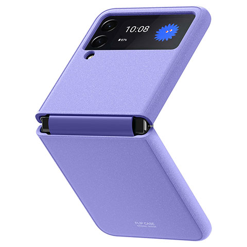 Coque Plastique Rigide Etui Housse Mat P07 pour Samsung Galaxy Z Flip3 5G Violet