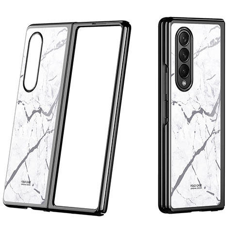 Coque Plastique Rigide Etui Housse Mat P08 pour Samsung Galaxy Z Fold4 5G Gris