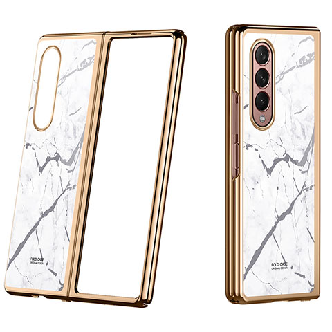 Coque Plastique Rigide Etui Housse Mat P08 pour Samsung Galaxy Z Fold4 5G Or