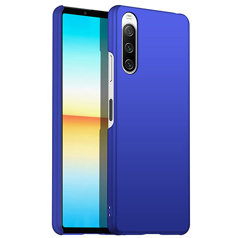 Coque Plastique Rigide Etui Housse Mat pour Sony Xperia 10 III Lite Bleu