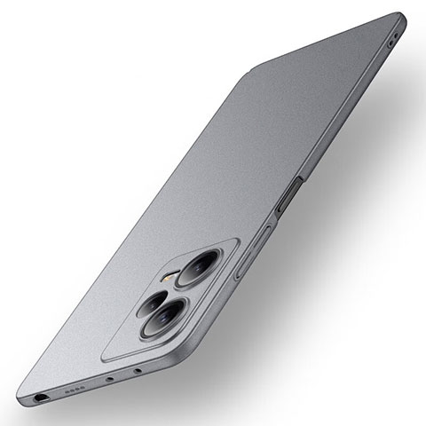 Coque Plastique Rigide Etui Housse Mat pour Xiaomi Redmi Note 12 5G Gris