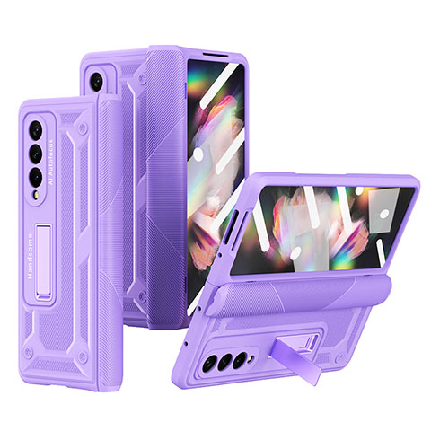 Coque Plastique Rigide Etui Housse Mat R03 pour Samsung Galaxy Z Fold3 5G Violet