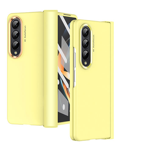 Coque Plastique Rigide Etui Housse Mat R08 pour Samsung Galaxy Z Fold3 5G Jaune