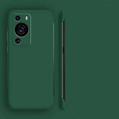 Coque Plastique Rigide Etui Housse Mat Sans Cadre pour Huawei P60 Vert Nuit