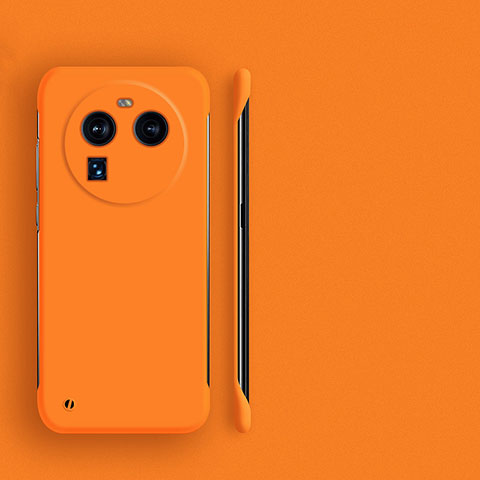 Coque Plastique Rigide Etui Housse Mat Sans Cadre pour Oppo Find X6 Pro 5G Orange