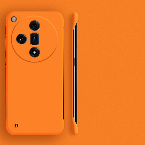 Coque Plastique Rigide Etui Housse Mat Sans Cadre pour Oppo Find X7 Ultra 5G Orange