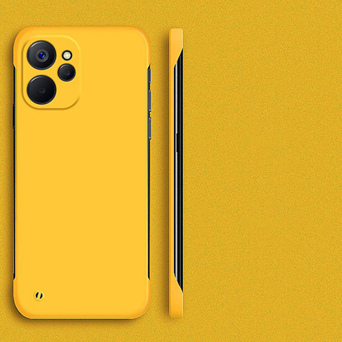 Coque Plastique Rigide Etui Housse Mat Sans Cadre pour Realme 10T 5G Jaune