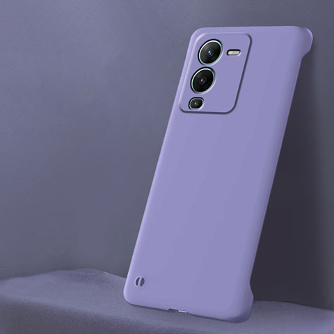 Coque Plastique Rigide Etui Housse Mat Sans Cadre pour Vivo V25 Pro 5G Violet Clair