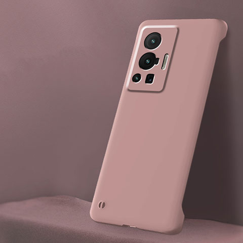 Coque Plastique Rigide Etui Housse Mat Sans Cadre pour Vivo X70 Pro 5G Rose