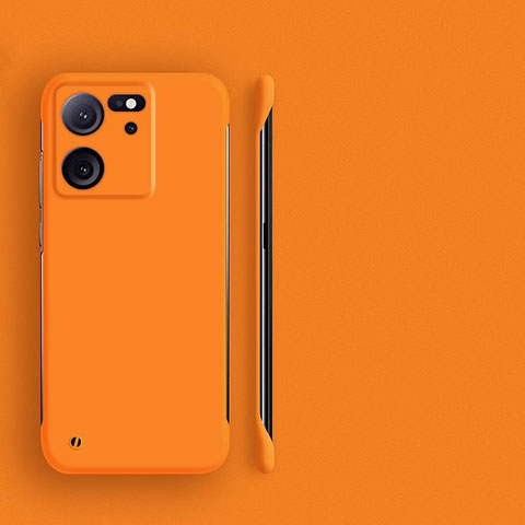 Coque Plastique Rigide Etui Housse Mat Sans Cadre pour Xiaomi Mi 13T Pro 5G Orange