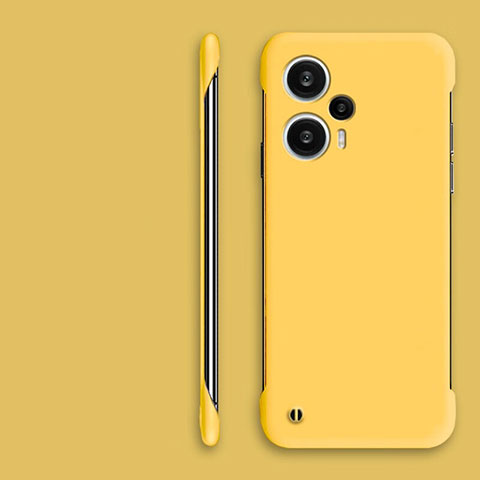 Coque Plastique Rigide Etui Housse Mat Sans Cadre pour Xiaomi Poco F5 5G Jaune