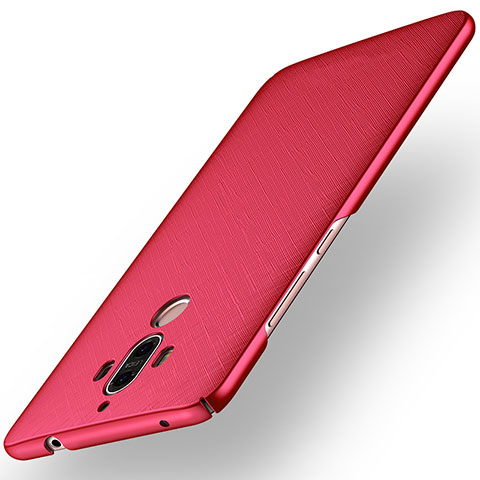 Coque Plastique Rigide Etui Housse Mat Serge pour Huawei Mate 9 Rouge