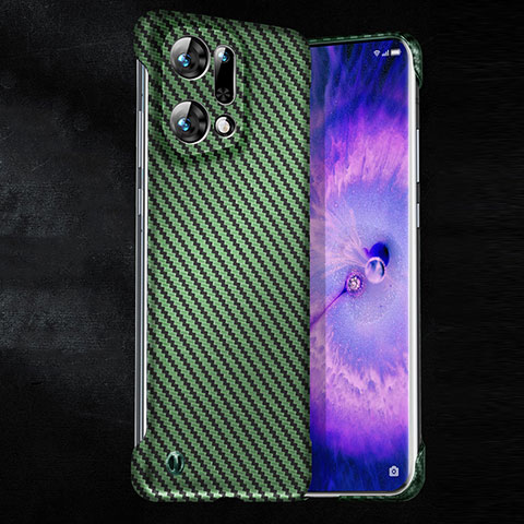 Coque Plastique Rigide Etui Housse Mat Serge T01 pour Oppo Find X5 5G Vert