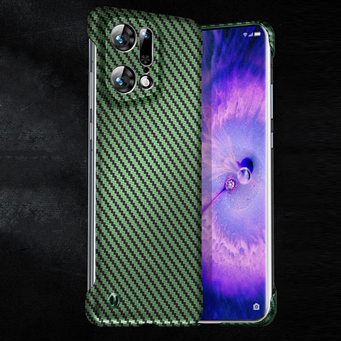 Coque Plastique Rigide Etui Housse Mat Serge T01 pour Oppo Find X5 Pro 5G Vert