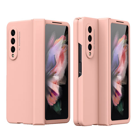 Coque Plastique Rigide Etui Housse Mat T02 pour Samsung Galaxy Z Fold4 5G Or Rose