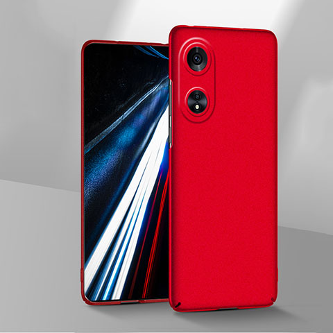 Coque Plastique Rigide Etui Housse Mat YK1 pour Oppo A78 4G Rouge