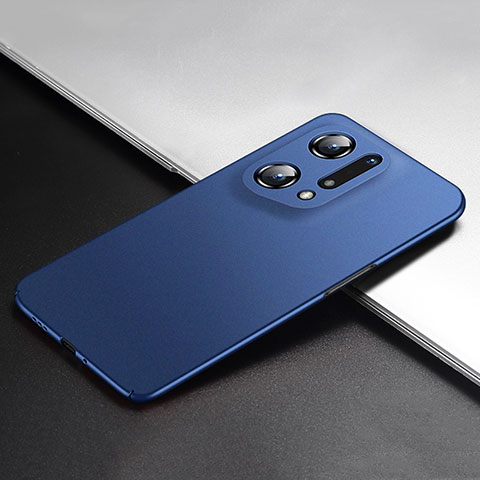 Coque Plastique Rigide Etui Housse Mat YK1 pour Oppo Find X5 5G Bleu