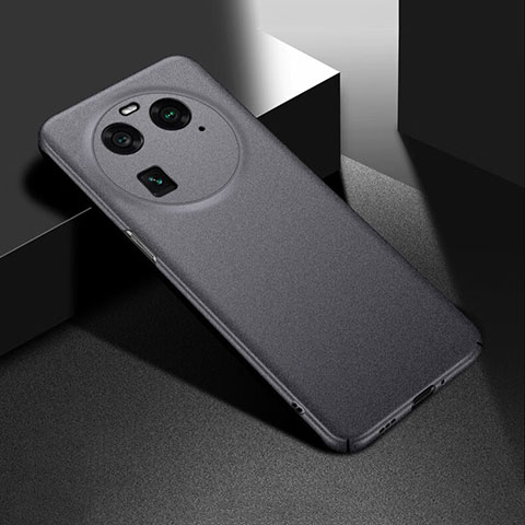 Coque Plastique Rigide Etui Housse Mat YK1 pour Oppo Find X6 5G Gris Fonce