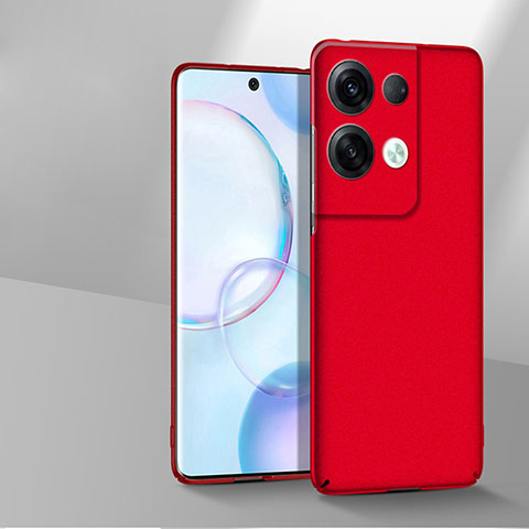 Coque Plastique Rigide Etui Housse Mat YK1 pour Oppo Reno9 Pro+ Plus 5G Rouge