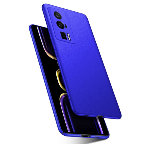 Coque Plastique Rigide Etui Housse Mat YK1 pour Xiaomi Poco F5 Pro 5G Bleu