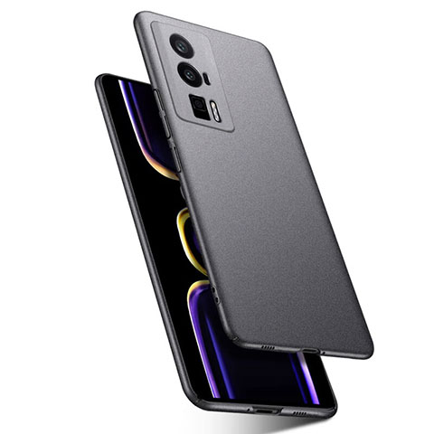 Coque Plastique Rigide Etui Housse Mat YK1 pour Xiaomi Poco F5 Pro 5G Gris