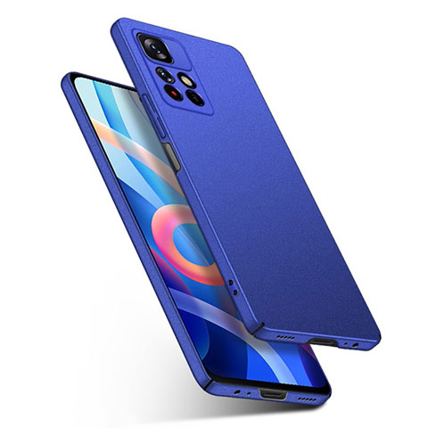 Coque Plastique Rigide Etui Housse Mat YK1 pour Xiaomi Poco M4 Pro 5G Bleu