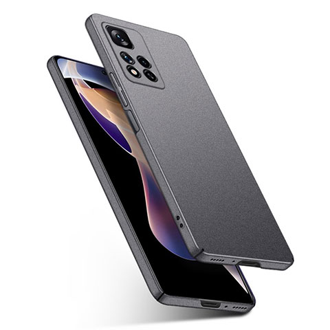 Coque Plastique Rigide Etui Housse Mat YK1 pour Xiaomi Poco M4 Pro 5G Gris