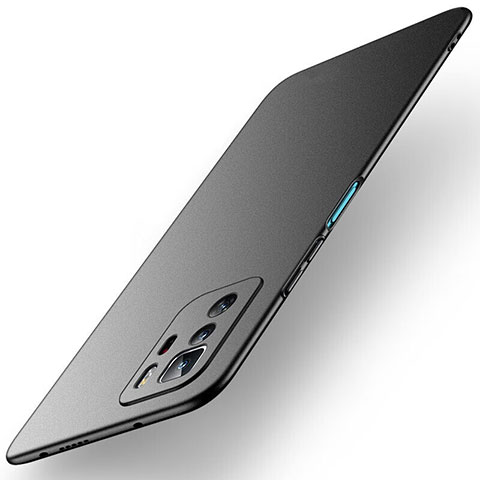 Coque Plastique Rigide Etui Housse Mat YK1 pour Xiaomi Redmi Note 10 Pro 5G Noir