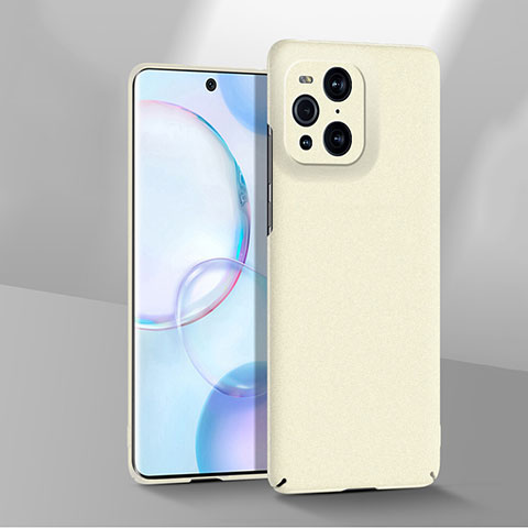 Coque Plastique Rigide Etui Housse Mat YK2 pour Oppo Find X3 5G Blanc