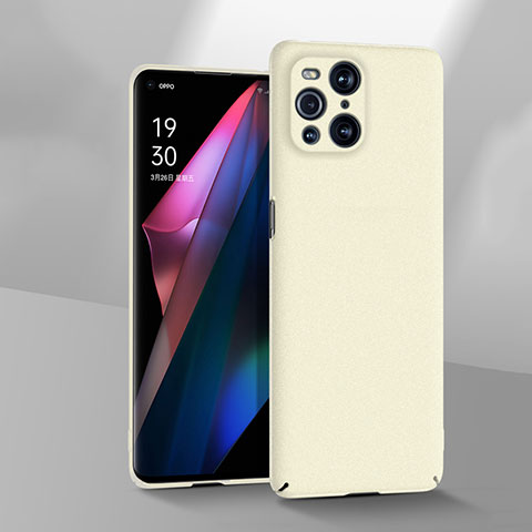 Coque Plastique Rigide Etui Housse Mat YK3 pour Oppo Find X3 5G Blanc