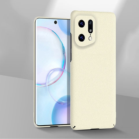 Coque Plastique Rigide Etui Housse Mat YK3 pour Oppo Find X5 5G Blanc