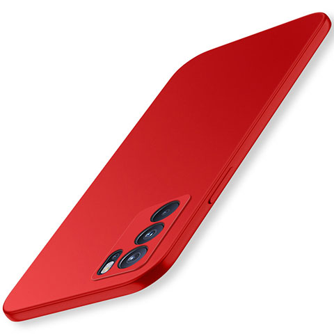 Coque Plastique Rigide Etui Housse Mat YK3 pour Oppo Reno6 5G Rouge