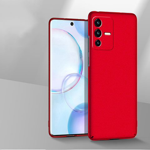 Coque Plastique Rigide Etui Housse Mat YK3 pour Vivo V23 Pro 5G Rouge