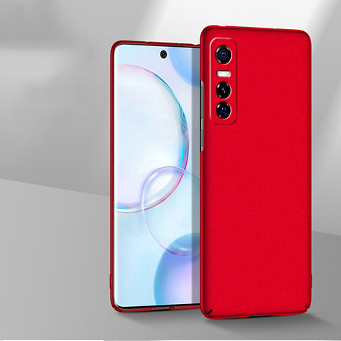 Coque Plastique Rigide Etui Housse Mat YK3 pour Vivo Y73s 5G Rouge