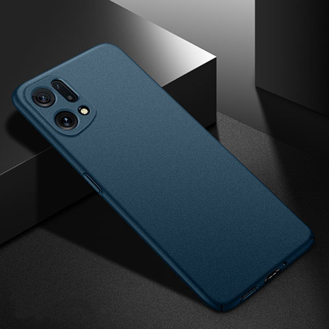 Coque Plastique Rigide Etui Housse Mat YK4 pour Oppo Find X5 5G Bleu