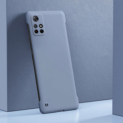Coque Plastique Rigide Etui Housse Mat YK4 pour Xiaomi Poco X4 NFC Gris Lavende