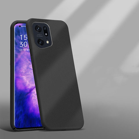 Coque Plastique Rigide Etui Housse Mat YK5 pour Oppo Find X5 Pro 5G Noir