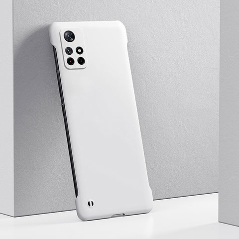 Coque Plastique Rigide Etui Housse Mat YK5 pour Xiaomi Redmi Note 11T 5G Blanc