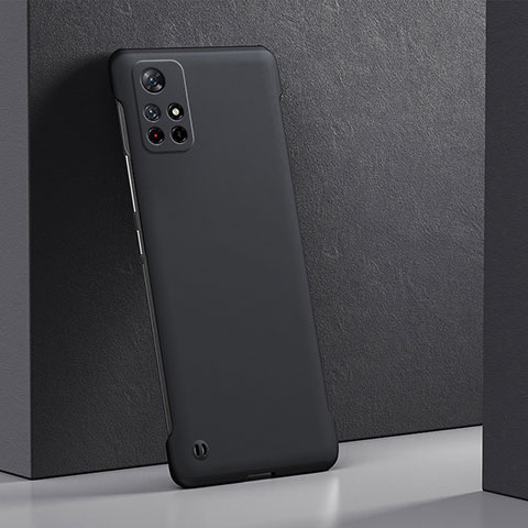 Coque Plastique Rigide Etui Housse Mat YK5 pour Xiaomi Redmi Note 11T 5G Noir