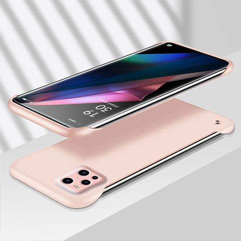 Coque Plastique Rigide Etui Housse Mat YK7 pour Oppo Find X3 Pro 5G Rose